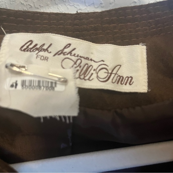 Womens Vintage Suede Cropped Brown Jacket Size Small - Picture 6 of 6